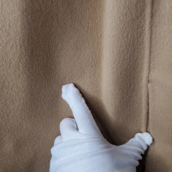 Theory Clairene New Divide Wool Cashmere Coat Jacket Tan Open Front Size Small - Picture 12 of 13